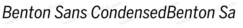 Benton Sans CondensedBenton Sans字体转换
